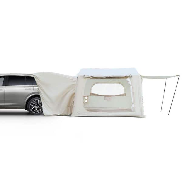 10 ft. x 8 ft. Beige Inflatable SUV Camping Tent with Air Pump