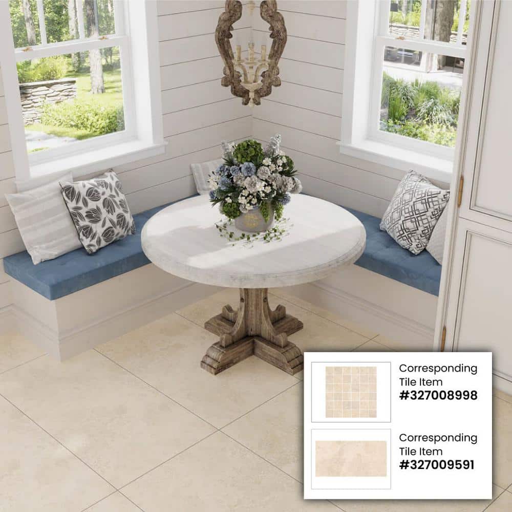 Splendor Beige Porcelain Mosaic Tile Sheet for Kitchen and Bathroom
