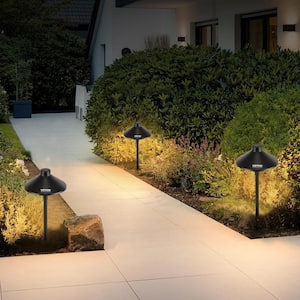 12 Pack Landscape Pathway Lighting Low Voltage Black LED IP66 Waterproof Path Lights 3W 210LM 3000K for Yard Garden