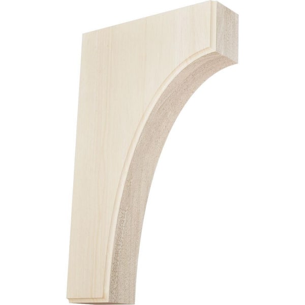 Ekena Millwork 6 in. x 1-3/4 in. x 10 in. Unfinished Rubberwood Clarksville Corbel