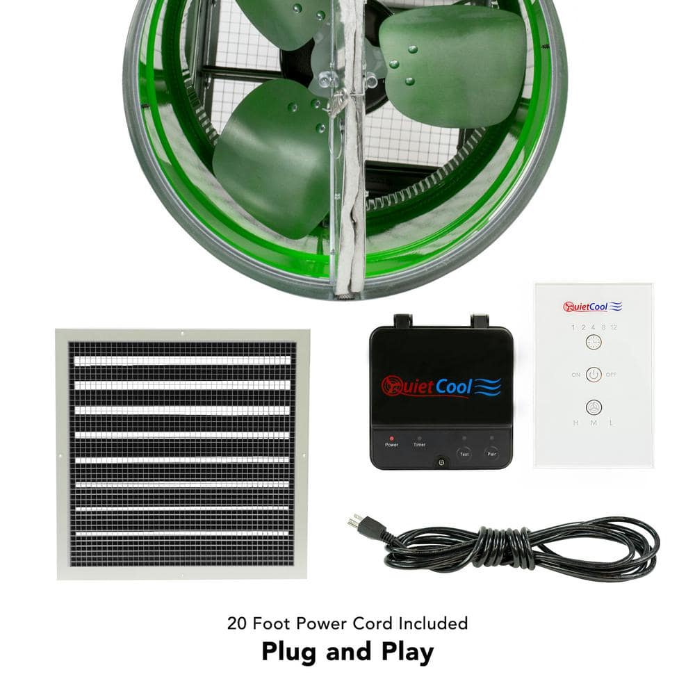 Green Steel 1452 CFM Electric Attic Ventilator with Thermostat