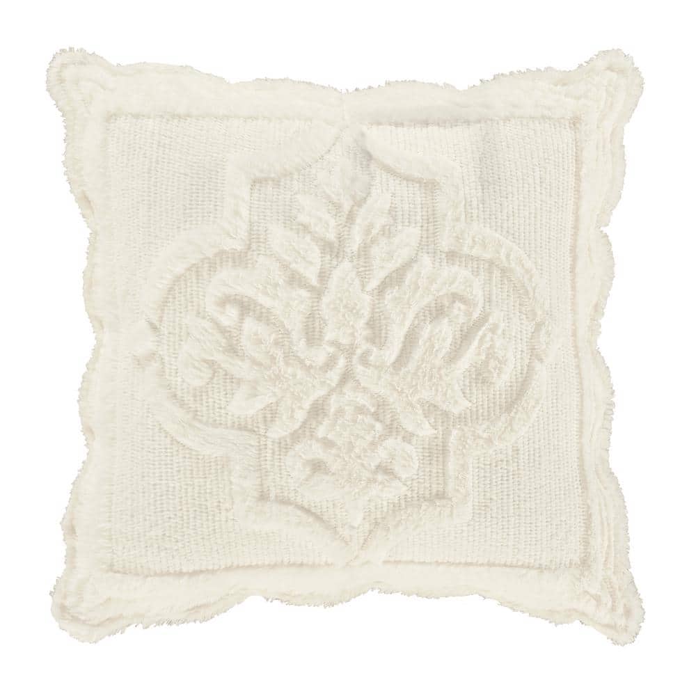Treasure Polyester 18 in. Square Quilted Decorative Throw Pillow 18 x 18  in. 287210418QSQ - The Home Depot