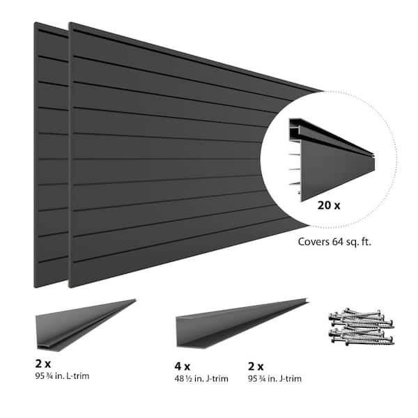 Wall Panel Black - 240x21,9x2,5 cm (Valor Un. IVA Incl) – LUSSO  REVESTIMIENTOS