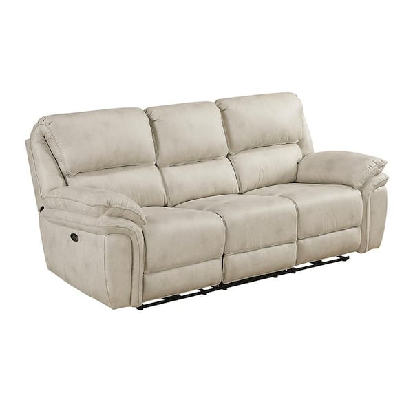 Lazzara Arlo 90 in. W Pillow Top Arm Microfiber Rectangle Power