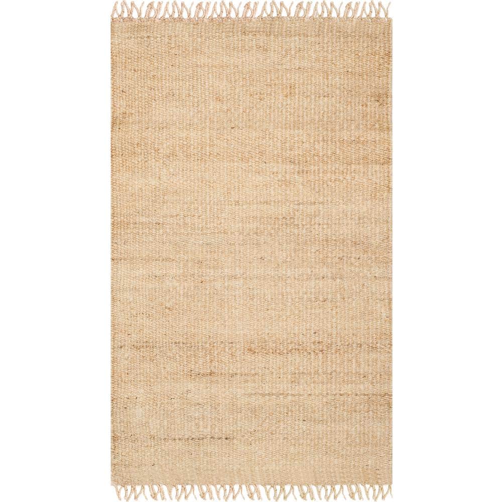 Natural Fiber Ivory Doormat 3 ft. x 4 ft. Gradient Solid Color Area Rug price history on PriceWatchPro