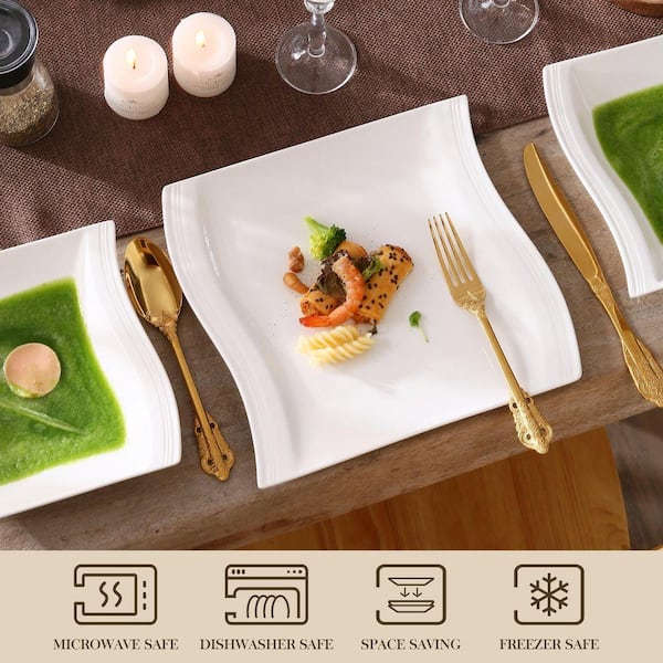 vancasso Flora 18-Piece Porcelain Dinnerware Set (Service For 6