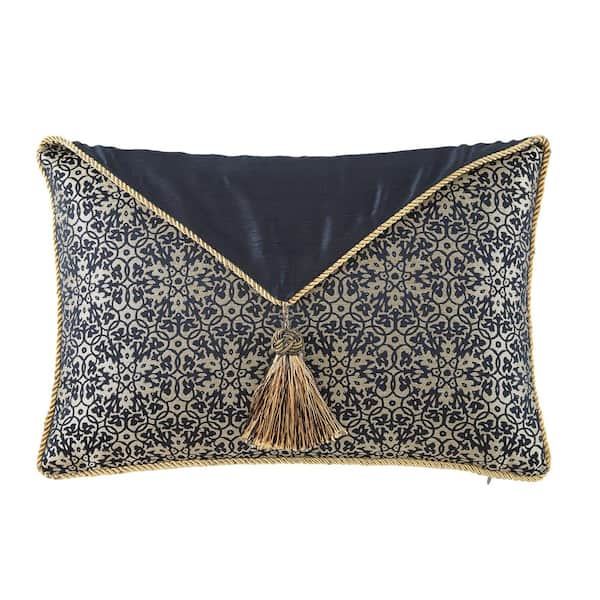 Waterford Vaughn Decorative Pillows Set of 3 - Navy, Gold