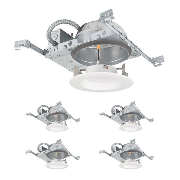 Commercial Electric 6 in. Selectable CCT LED Recessed Trim and Shallow