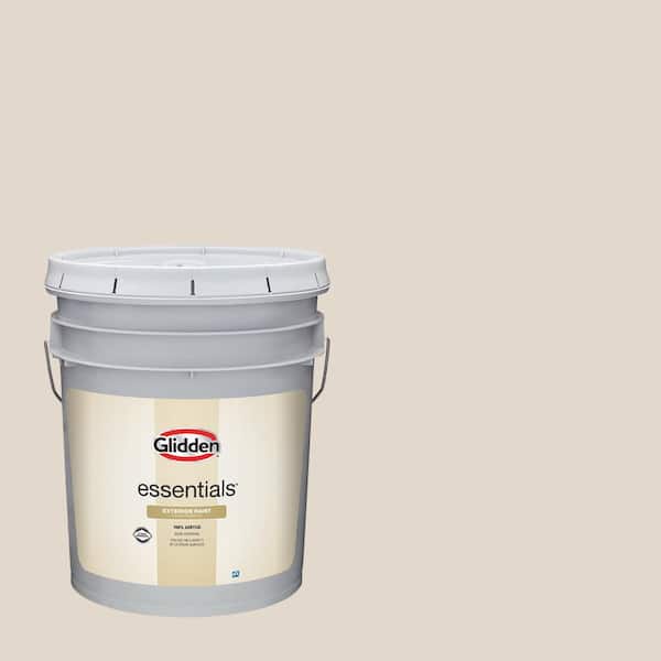 Glidden Essentials 5 gal. PPG1020-2 Maybe Mushroom Semi-Gloss Exterior Paint