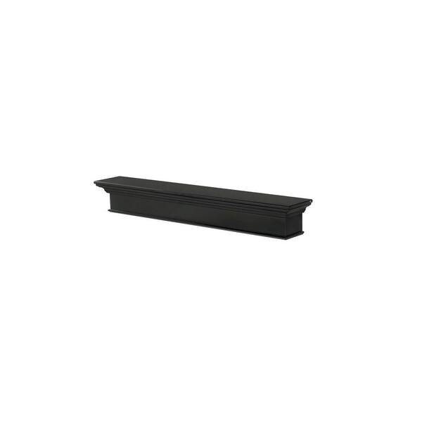 Pearl Mantels 61072B Henry Mantel Shelf Black 72 Home Décor Accents