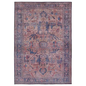 Ainsworth Blue/Pink 10 ft. 6 in. x 14 ft. Medallion Indoor Area Rug