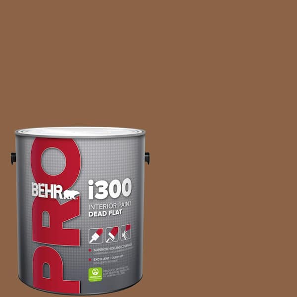 BEHR PRO 1 gal. #S240-7 Leather Work Dead Flat Interior Paint