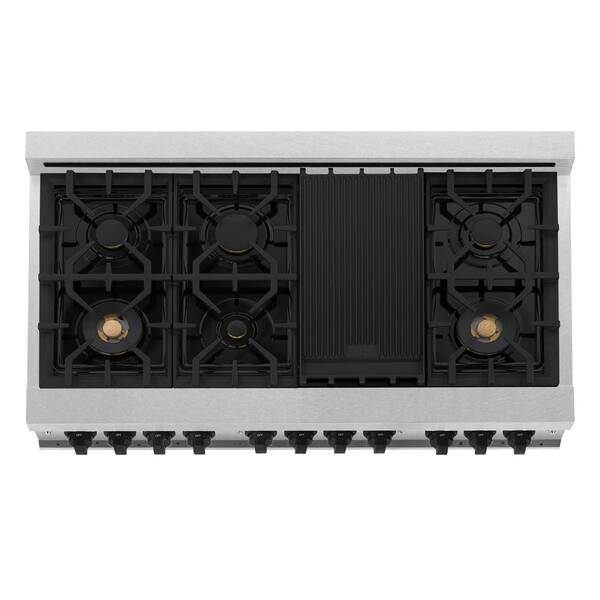 ZLINE Kitchen and Bath Autograph Edition 48 in. 7 Burner Double 