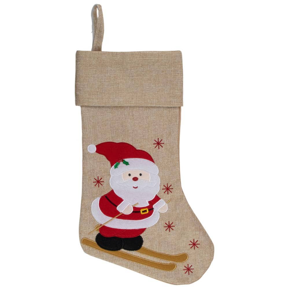 19 in. Beige Fabric Christmas Stocking price history on PriceWatchPro