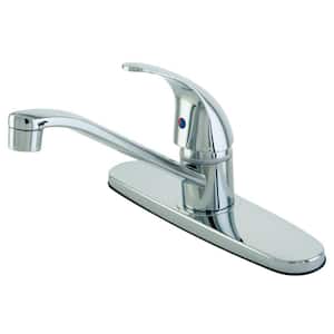 Legacy Single-Handle Deck Mount Centerset Kitchen Faucets in Polished Chrome