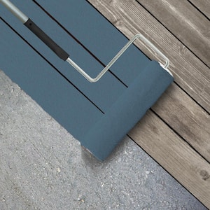1 gal. #MS-78 Bleached Denim Textured Low-Lustre Enamel Interior/Exterior Porch and Patio Anti-Slip Floor Paint