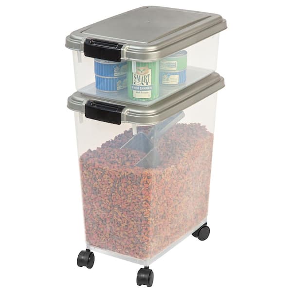 Iris 3-Piece Airtight Pet Food Container Combo - Pink
