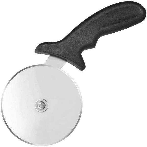 Stainless Steel Pizza Cutter Wheel with Ergonomic Finger Guard, 9.33 Inch Sharp Blade, Dishwasher Safe