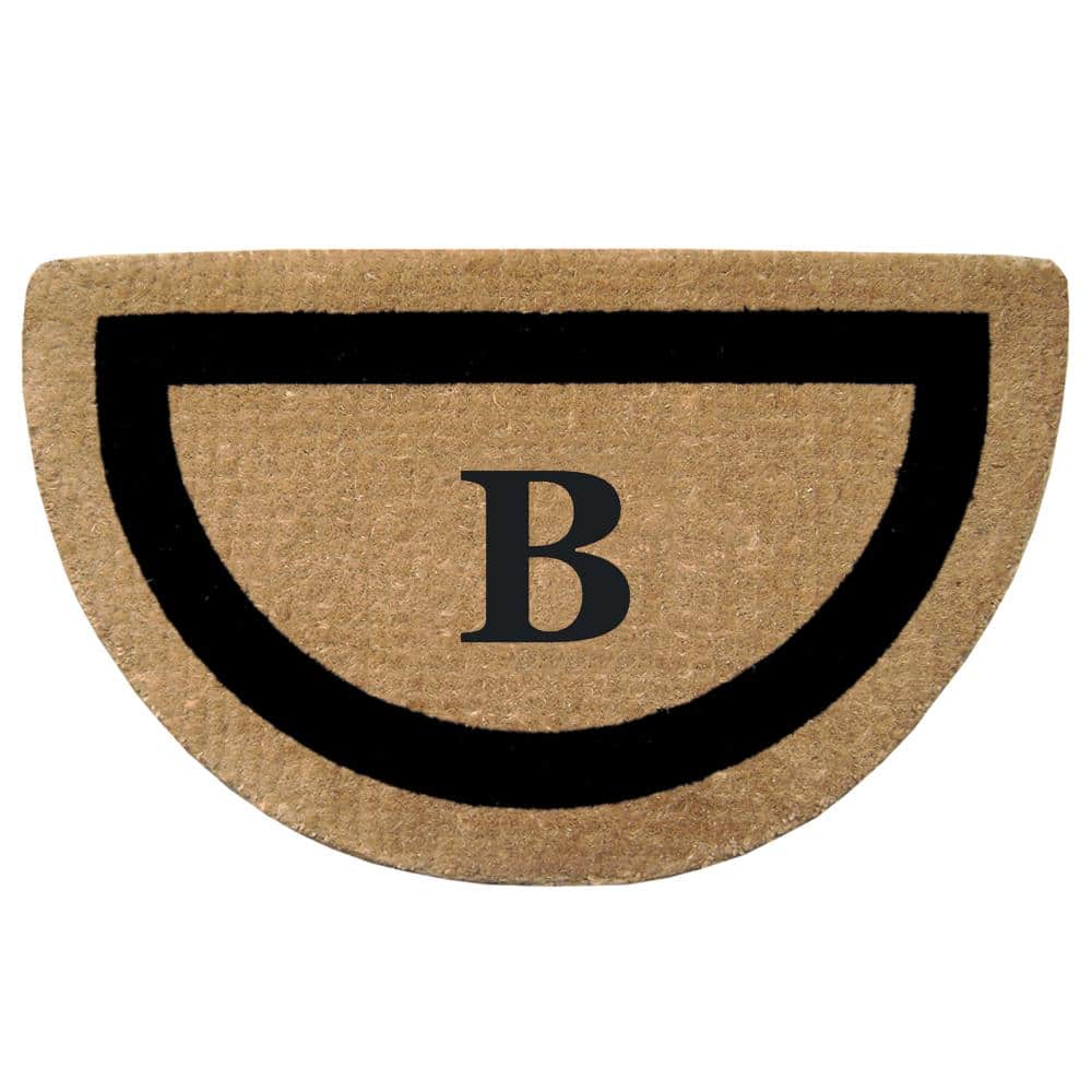 Heavy Duty Brown 22 in. x 36 in. Coco Single Picture Frame Monogrammed B Indoor Outdoor Door Mat price history on PriceWatchPro