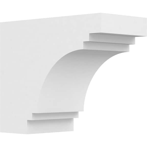 Ekena Millwork 6 in. x 10 in. x 12 in. Pescadero PVC Rafter Tail Brace