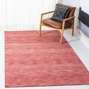 Metro Rust 6 ft. x 6 ft. Solid Color Gradient Square Area Rug