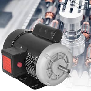 Air Compressor Motor 3/4 HP 5/8 in. Shaft TEFC Electric AC Motor 1725 RPM Single Phase Reversible 115/230-Volt 56 Frame