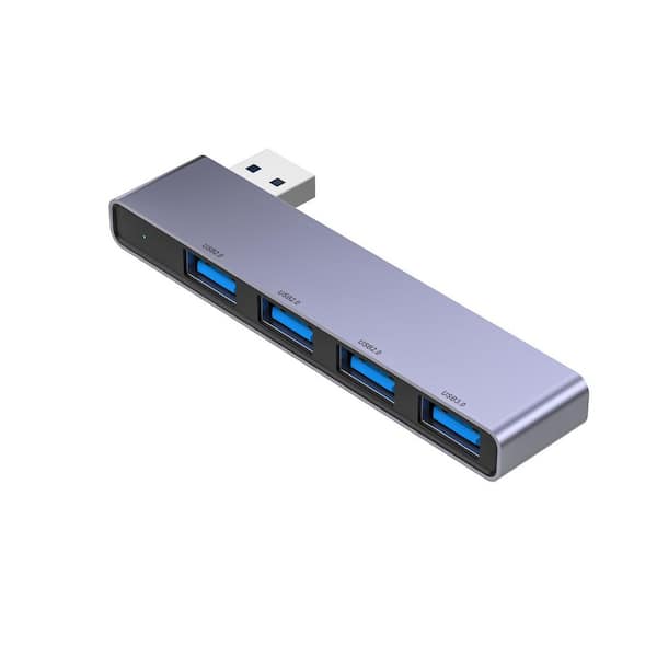 Lukyamzn USB Hub 3.0 Splitter Ultra-Slim Data Hub Multi USB Port Expander Type A Adapter for Laptop Windows PC Mac