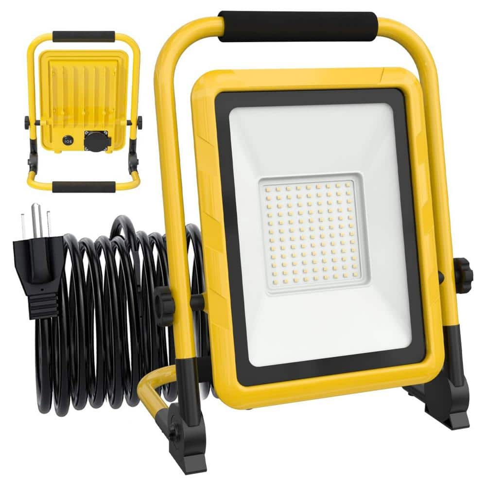 Lukyamzn 80-Watt 10000 Lumens 120° Dusk to Dawn LED Waterproof Outdoor ...