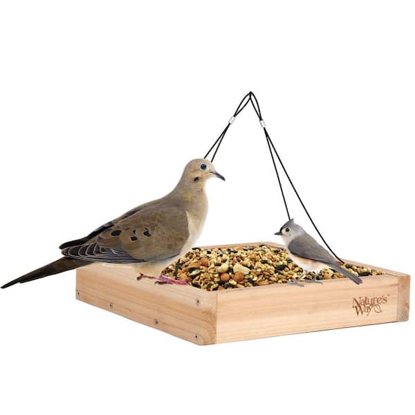 Nature's Way Bird Products Cedar-Tray bird feeder-SINGLE PACK