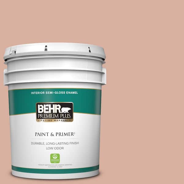 BEHR PREMIUM PLUS 5 gal. #S180-3 Flowerpot Semi-Gloss Enamel Low Odor Interior Paint & Primer