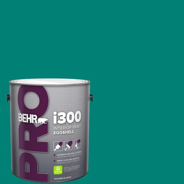 BEHR PRO 1 gal. #HDC-WR14-9 Green Garlands Eggshell Interior Paint