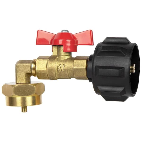 Solid Brass Propane Refill Adapter Conversion Kit for 1 lb. Tanks