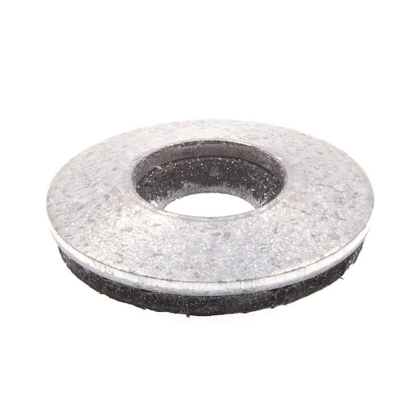 1/4 in. x 5/8 in. O.D. Galvanized Steel Bonded Sealing Washers (25-Pack)