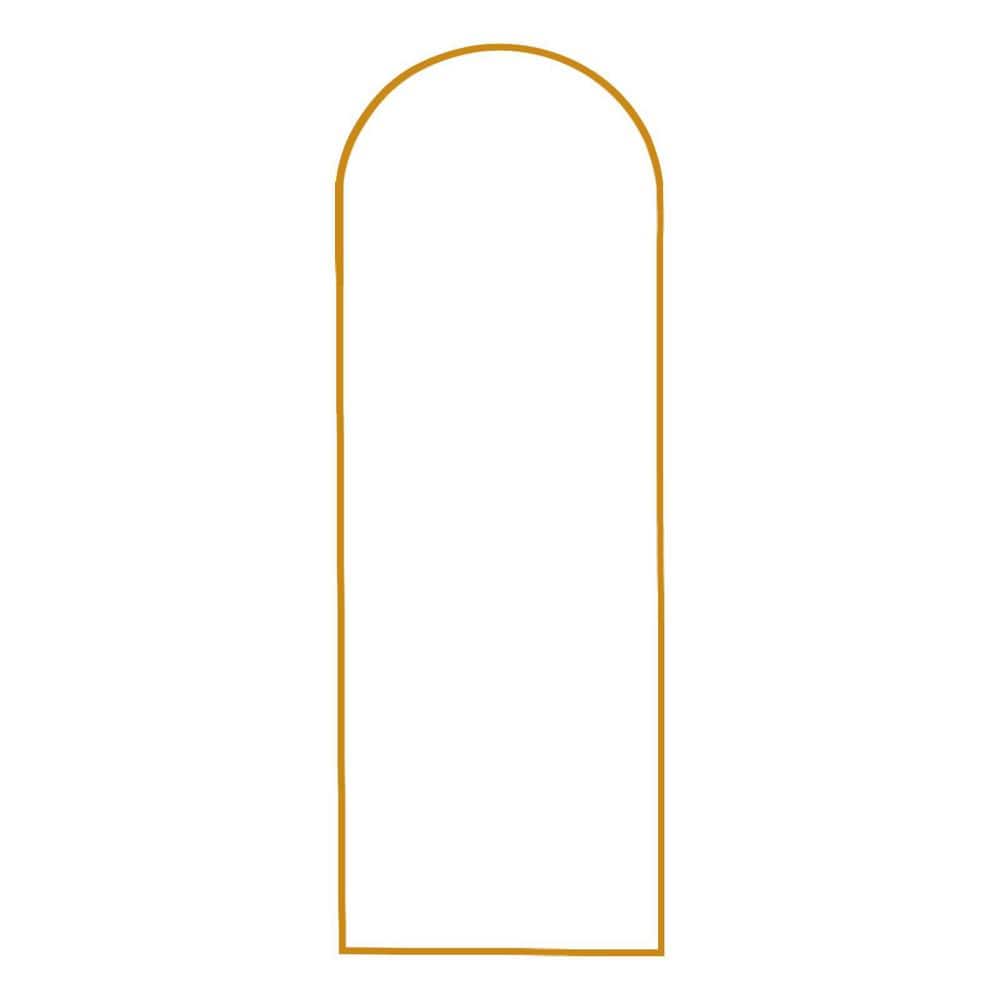 21 in. W x 64 in. H Arched Aluminum Framed Wall Mount Modern Decor Bathroom