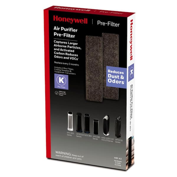 Honeywell Odor and Gas Reducing Pre-Filter K (2-Pack)