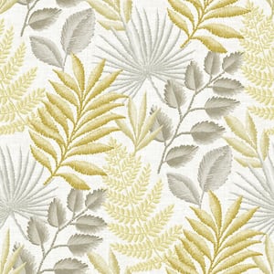 Palomas Mustard Botanical Strippable Wallpaper (Covers 60.8 sq. ft.)