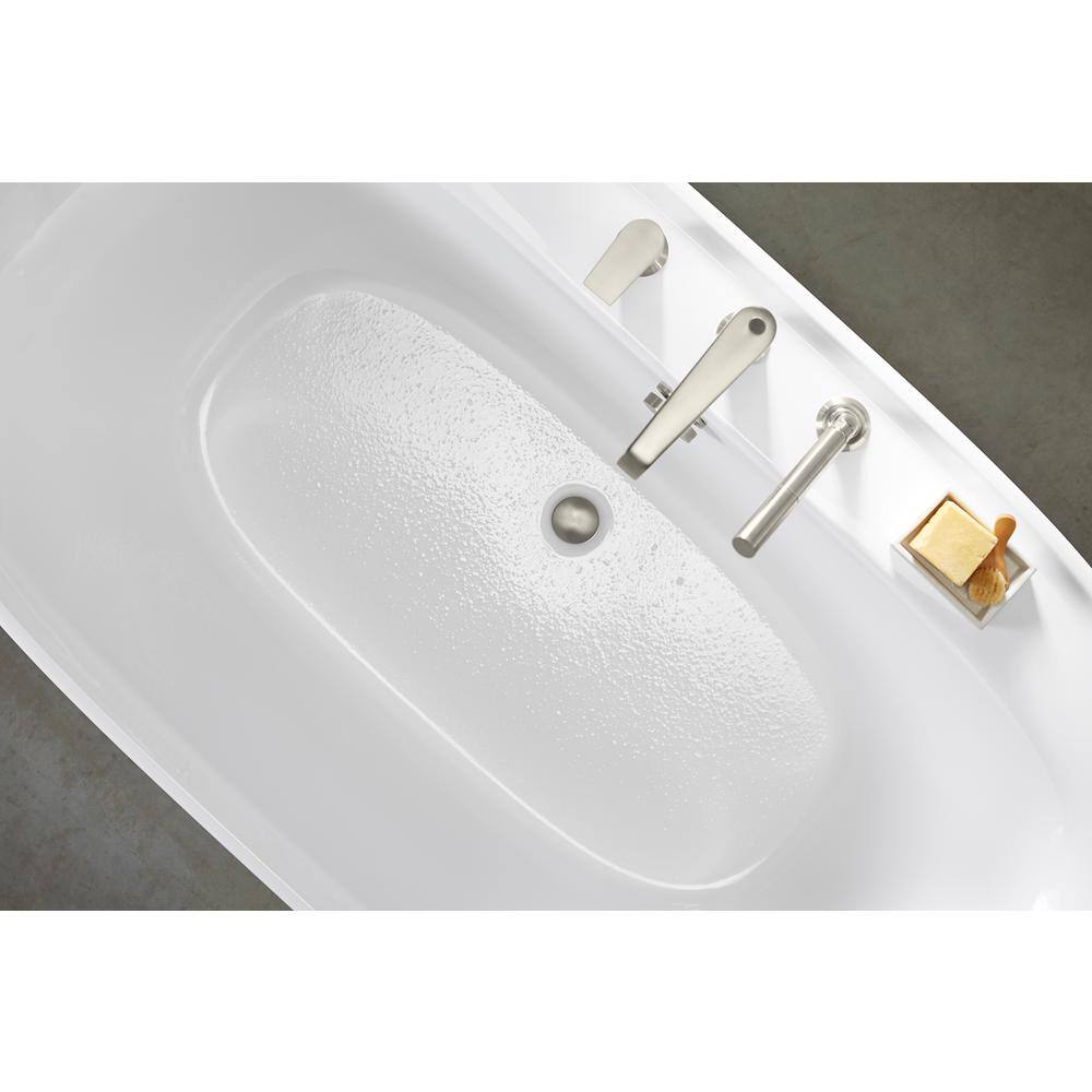 Spectacle 60'' White Acrylic Freestanding Soaking Bathtub