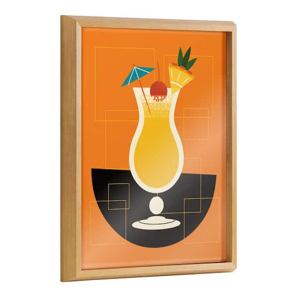 Kate and Laurel Blake "Pina Colada" by Amber Leaders Designs Framed Art Print 16 in. x 20 in.