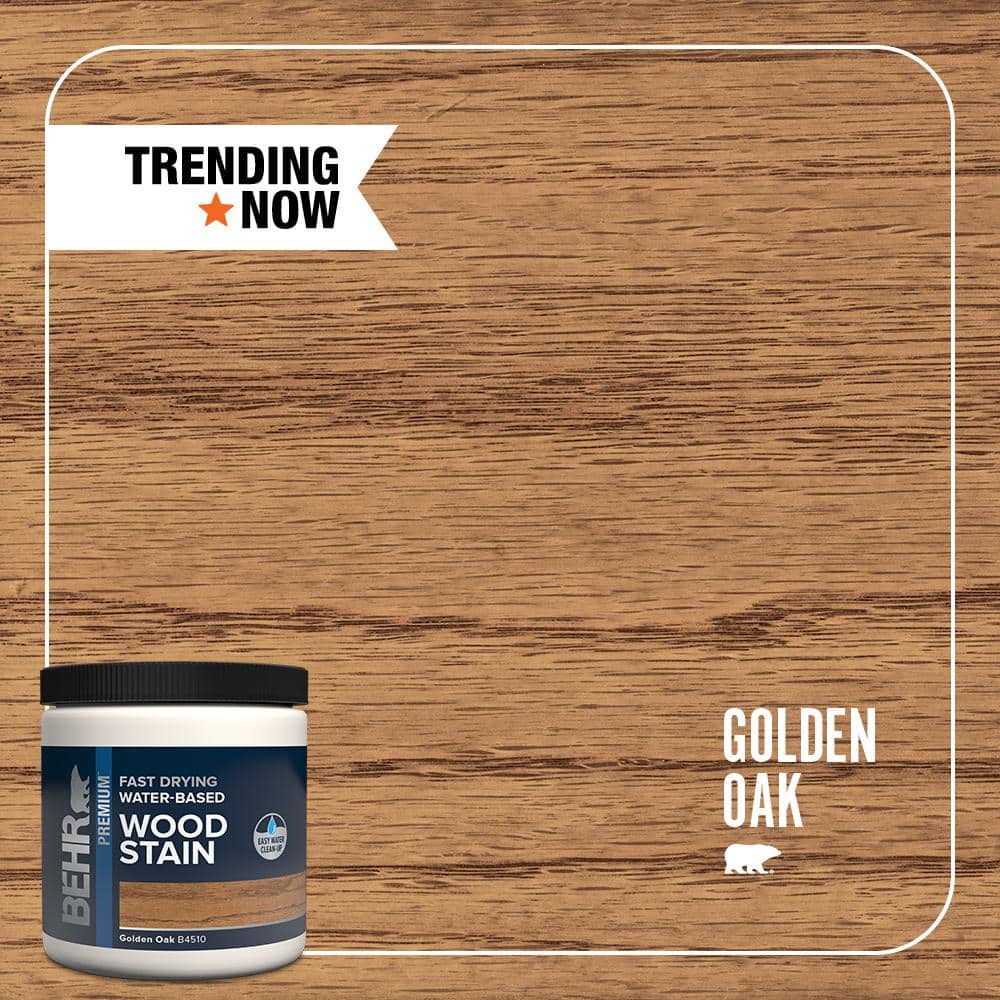 8 oz. #TIS-510 Golden Oak Transparent Water-Based Fast Drying Interior Wood