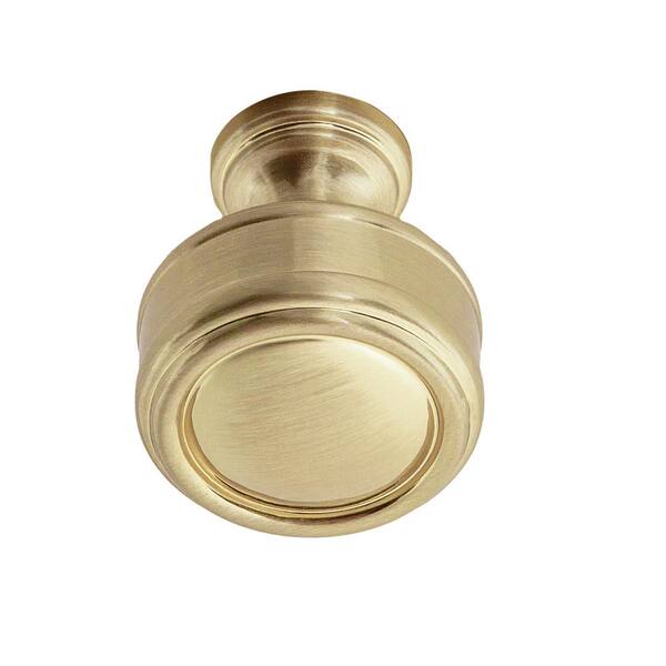 Harmon 1-3/8 in. (35 mm) Antique Brass Round Cabinet Knob