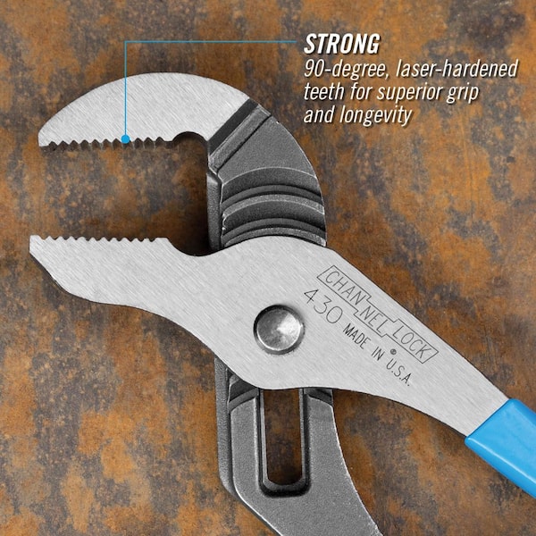 Channellock 10 in. Tongue and Groove Plier 430 - The Home Depot