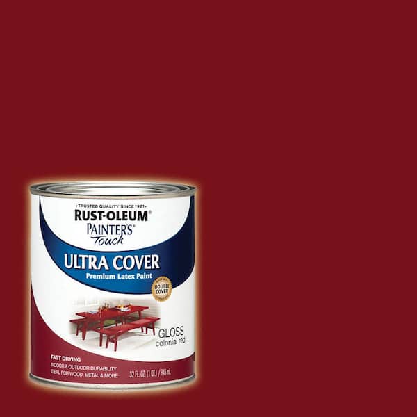 Rust-Oleum Painter's Touch 32 oz. Ultra Cover Gloss Colonial Red General Purpose Paint (Case of 2)