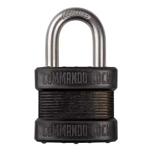 Blackout High Security 1-3/4 in. Keyed Padlock Outdoor Weather Resistant Military-Grade W 1-1/8in. Alloy Shackle
