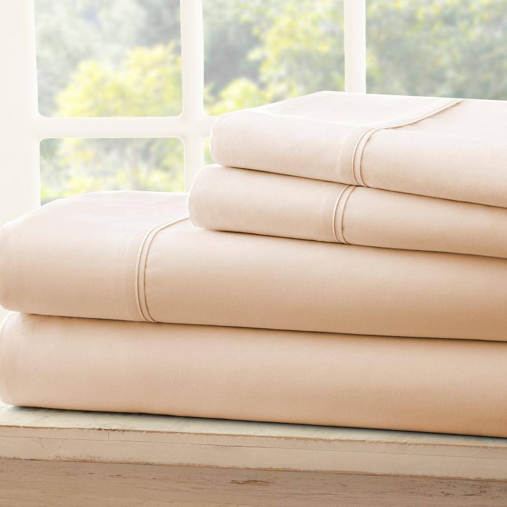 Ivory Twin XL Ultra Soft Microfiber Sheet Set