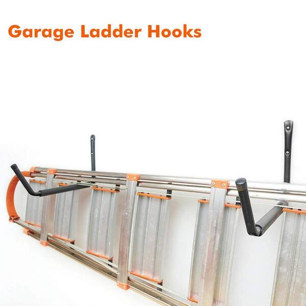 Garage Hooks Heavy Duty, 12-Pack Duty Iron Garage Storage Hooks With Anti- Slip Coating, Tool Hangers For Organizing Power Tools, Bikes, Ladders, Bulk Items, Ropes, Skateboard - View #5