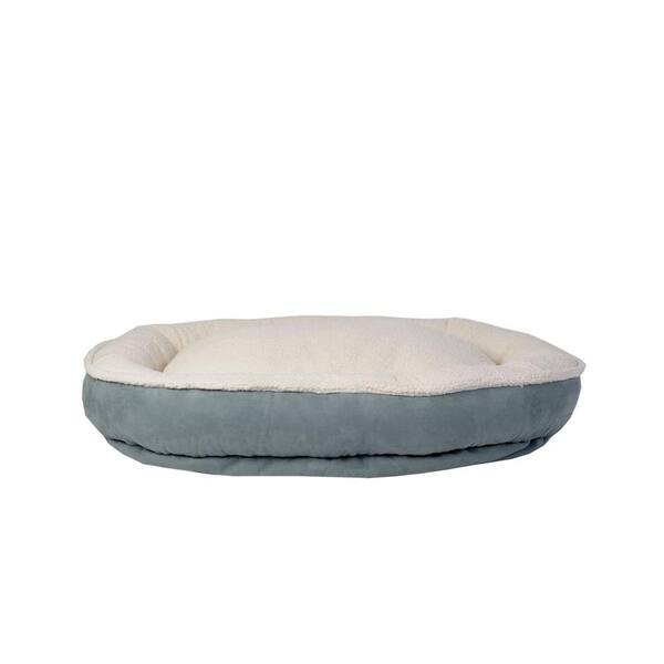 Carolina Pet Company Cloud Sherpa & Faux Suede Comfy Cup Small Spa Blue Bed