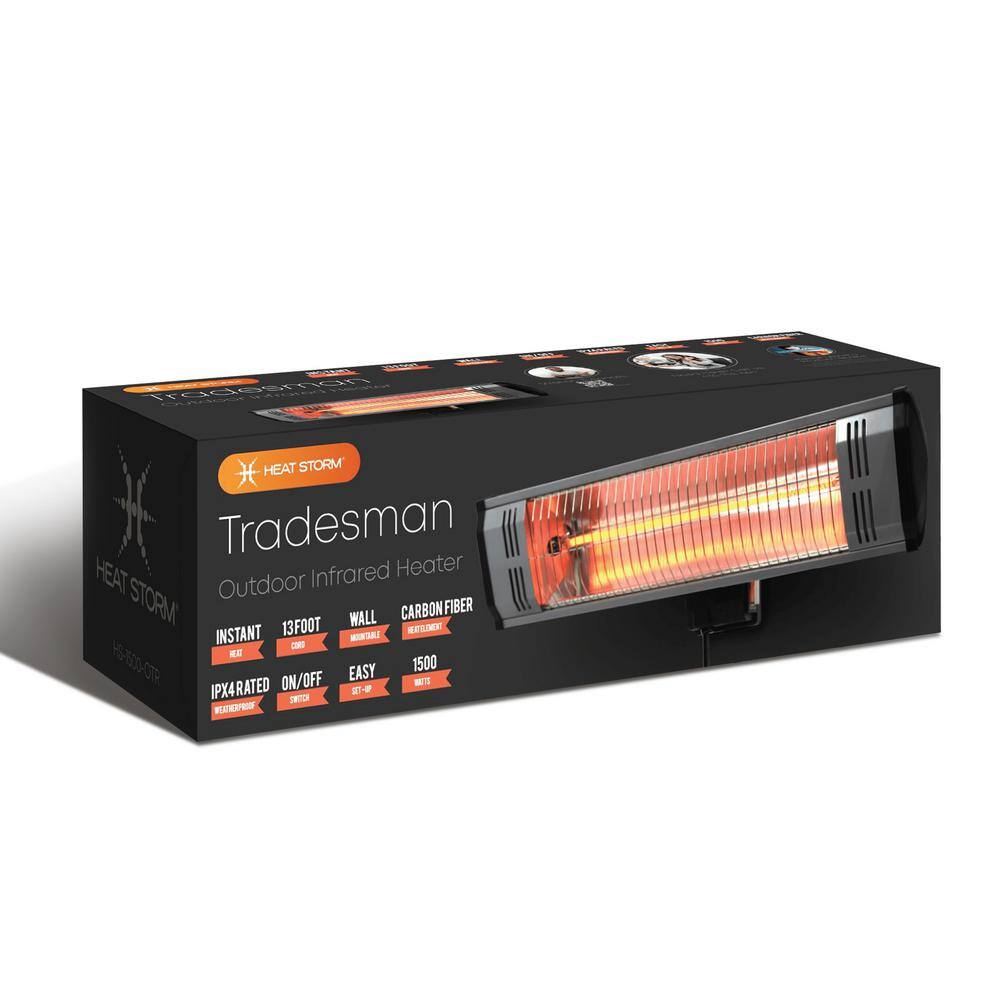 Tradesman 1,500-Watt Electric Outdoor Infrared Quartz Portable Space Heater with Wall/Ceiling Mount - 1