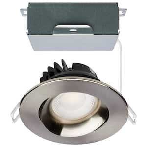 ColorQuik 3.5 in. Adjustable CCT Canless New Construction IC Rated Dim Indoor/Out Integrated LED Recessed Light Trim