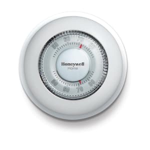 Round Non-Programmable Thermostat with 1H Single Stage Heating