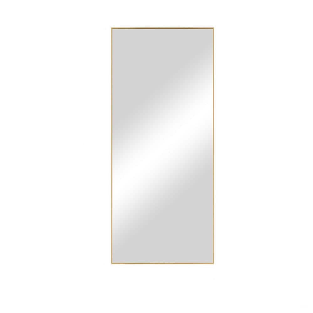 28 in. W x 71 in. H Rectangular Aluminum Alloy Framed Wall Bathroom Vanity 
